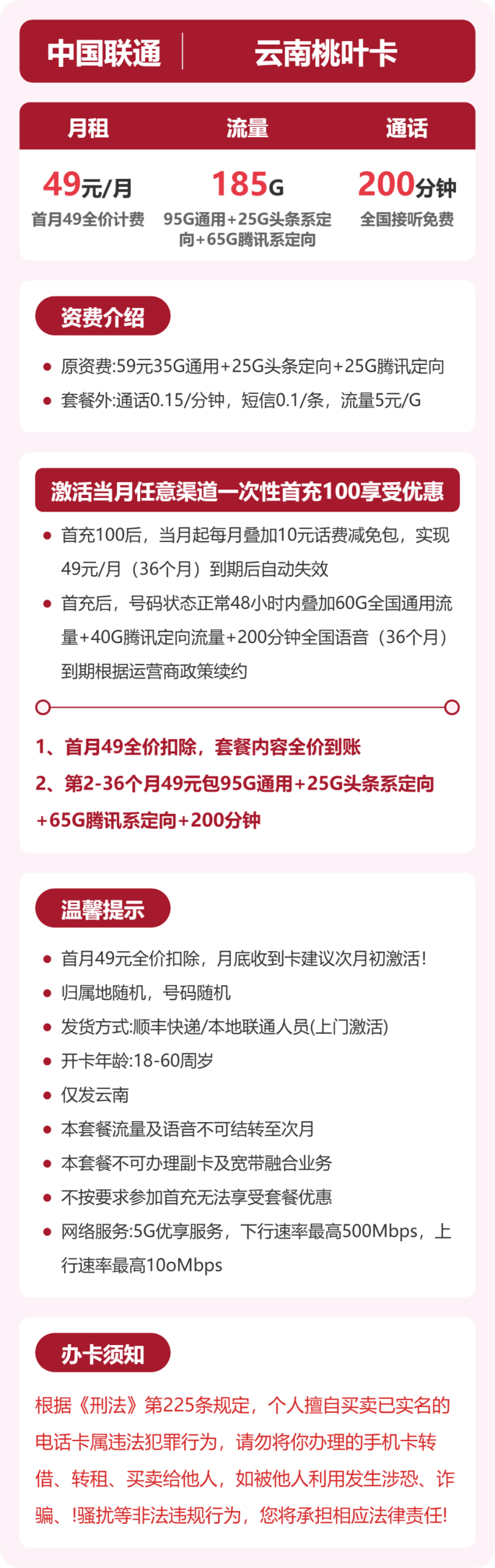 53080-联通云南桃叶卡详情图